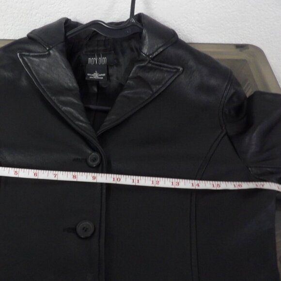 Genuine Leather Mark Alan Black Jacket. Size L - Picture 14 of 15